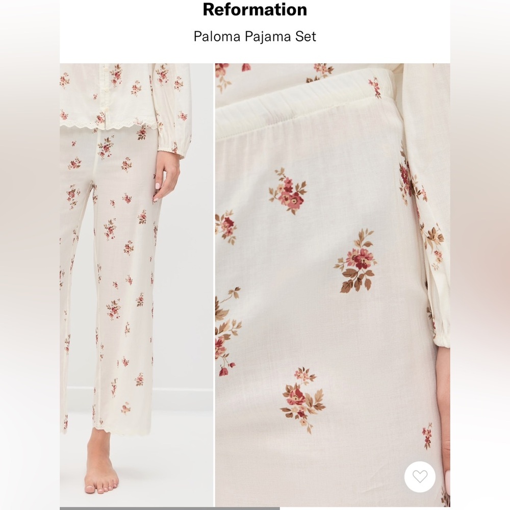 Reformation Paloma PJ Set in Maven - Picture 2 of 6